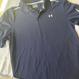 Under Armour Men's Polo in Navy and White